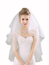Voile de mariée à piping