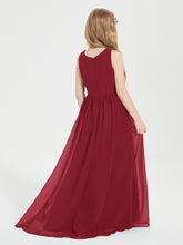 Junior Robes de Demoiselle d'Honneur Asymétriques Exquises Bordeaux