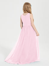 Junior Robes de Demoiselle d'Honneur Asymétriques Exquises Rose Bonbon