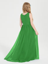 Junior Robes de Demoiselle d'Honneur Asymétriques Exquises Vert