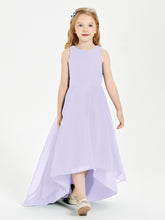 Junior Robes de Demoiselle d'Honneur Asymétriques Exquises Lilas