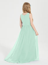 Junior Robes de Demoiselle d'Honneur Asymétriques Exquises Vert Menthe