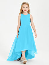 Junior Robes de Demoiselle d'Honneur Asymétriques Exquises Piscine