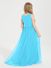 Junior Robes de Demoiselle d'Honneur Asymétriques Exquises Piscine