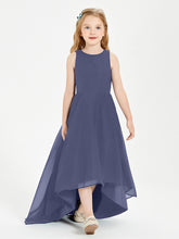 Junior Robes de Demoiselle d'Honneur Asymétriques Exquises Orageux