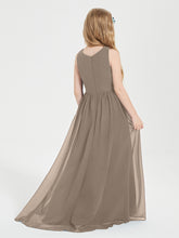 Junior Robes de Demoiselle d'Honneur Asymétriques Exquises Taupe
