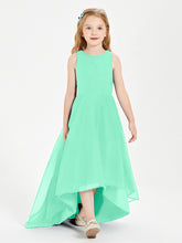 Junior Robes de Demoiselle d'Honneur Asymétriques Exquises Turquoise