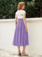 Col en V Mousseline Robe avec Bustier Appliqué Ivoire Tahiti