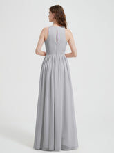 Licou Mousseline Simple Robe Avec Fente Argent
