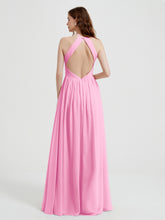 Licou Mousseline Robes Avec Corsage Plissé Rose Bonbon