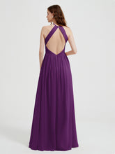 Licou Mousseline Robes Avec Corsage Plissé Raisin