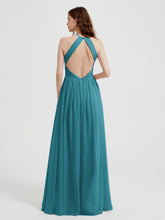 Licou Mousseline Robes Avec Corsage Plissé Jade