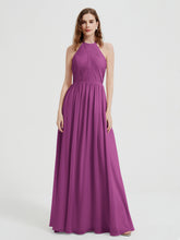 Licou Mousseline Robes Avec Corsage Plissé Orchidee
