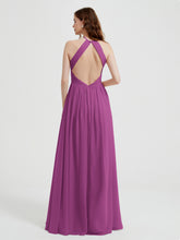 Licou Mousseline Robes Avec Corsage Plissé Orchidee