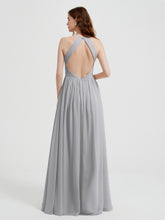 Licou Mousseline Robes Avec Corsage Plissé Argent