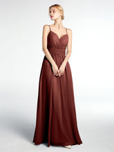 Robe en Mousseline à Dos Ouvert Croisé avec Bretelles Spaghetti terracotta