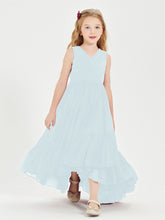Boho Robes de Demoiselles d'Honneur Junior à Jupe en Cascade Brume