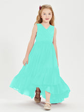 Boho Robes de Demoiselles d'Honneur Junior à Jupe en Cascade Spa