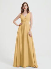 Dos Ouvert Mousseline Robes Avec Col En V Or