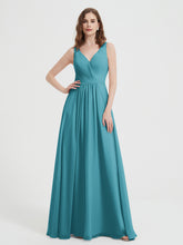Dos Ouvert Mousseline Robes Avec Col En V Jade