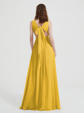 Dos Ouvert Mousseline Robes Avec Col En V Souci