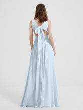 Dos Ouvert Mousseline Robes Avec Col En V Brume