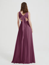 Dos Ouvert Mousseline Robes Avec Col En V Mûre