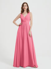 Dos Ouvert Mousseline Robes Avec Col En V Pastèque