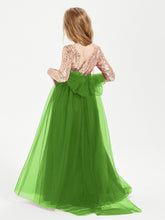 Robe Étincelante de Demoiselle d'Honneur Junior Top en Paillettes Mousse