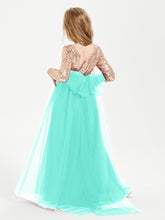 Robe Étincelante de Demoiselle d'Honneur Junior Top en Paillettes Spa