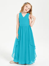 Robes de Demoiselle d'Honneur Junior en Mousseline de Style Boho Jade