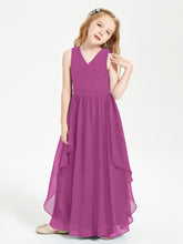 Robes de Demoiselle d'Honneur Junior en Mousseline de Style Boho Orchidee