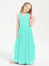 Robes de Demoiselle d'Honneur Junior en Mousseline de Style Boho Spa