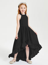 Junior Robes de Demoiselle d'Honneur Boho à la Mode Noir