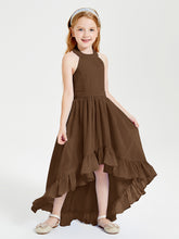 Junior Robes de Demoiselle d'Honneur Boho à la Mode Brun