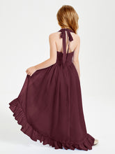 Junior Robes de Demoiselle d'Honneur Boho à la Mode Cabernet