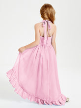 Junior Robes de Demoiselle d'Honneur Boho à la Mode Rose Bonbon