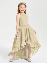 Junior Robes de Demoiselle d'Honneur Boho à la Mode Champagne
