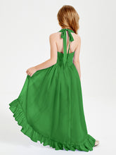 Junior Robes de Demoiselle d'Honneur Boho à la Mode Vert