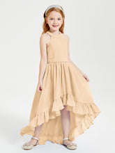 Junior Robes de Demoiselle d'Honneur Boho à la Mode Pêche