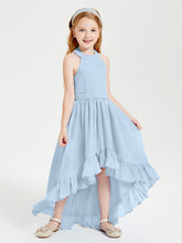Junior Robes de Demoiselle d'Honneur Boho à la Mode Bleu Ciel