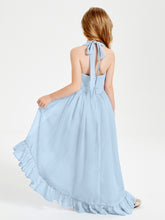 Junior Robes de Demoiselle d'Honneur Boho à la Mode Bleu Ciel