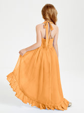 Junior Robes de Demoiselle d'Honneur Boho à la Mode Mandarine