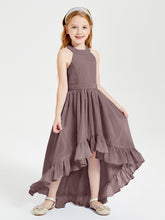 Junior Robes de Demoiselle d'Honneur Boho à la Mode Vintage Mauve