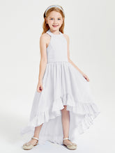 Junior Robes de Demoiselle d'Honneur Boho à la Mode Blanc