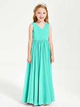 Robes de Demoiselle d'Honneur Junior Élégantes Sans Manches Spa