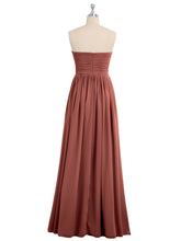 Sans Bretelles Empire Robe Demoiselle d'honneur avec Col en Cœur terracotta