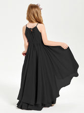Robes de Demoiselle d'Honneur Junior en Mousseline Noir