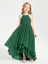 Robes de Demoiselle d'Honneur Junior en Mousseline Bleu Marine