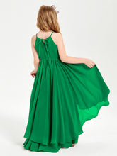 Robes de Demoiselle d'Honneur Junior en Mousseline Emeraude